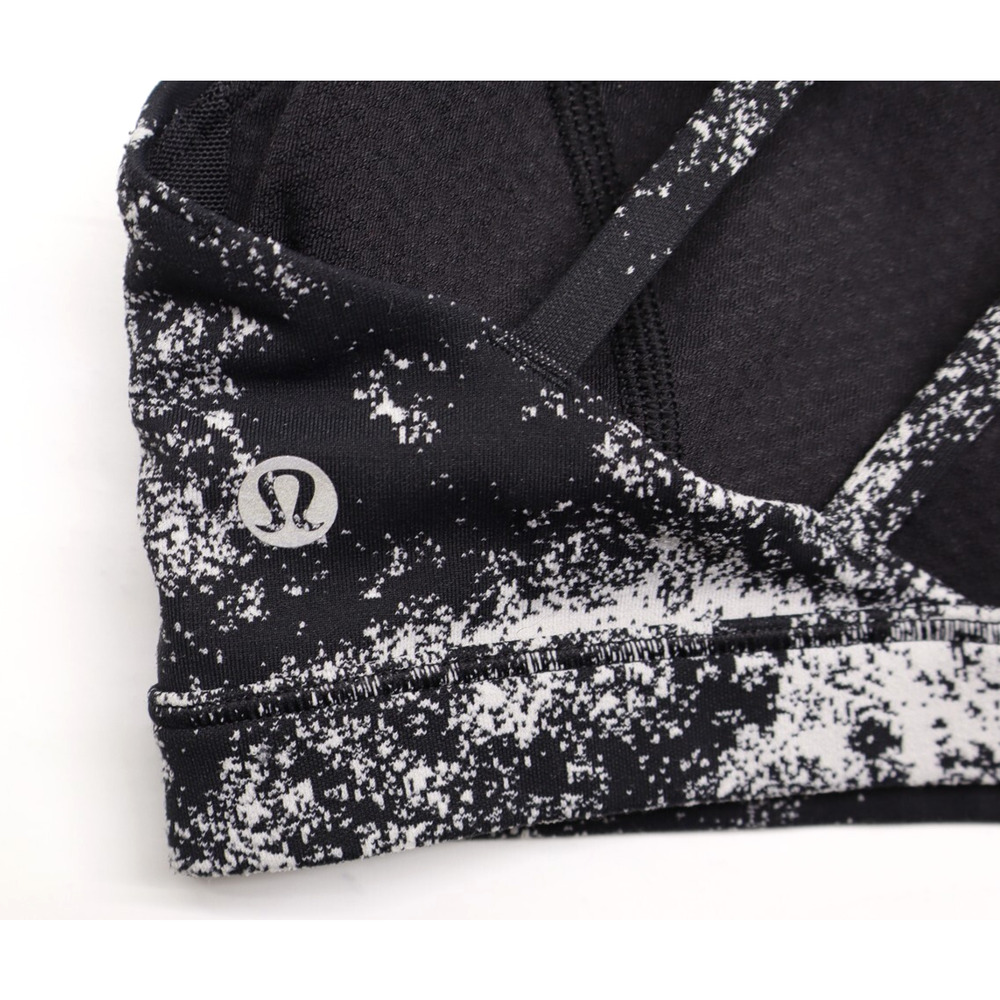 Lululemon Women Free To Be Serene Bra Light Support Black Alpine White 6 - Picture 6 of 8